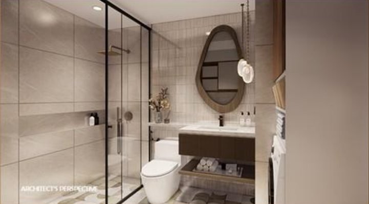Studio unit bathroom
